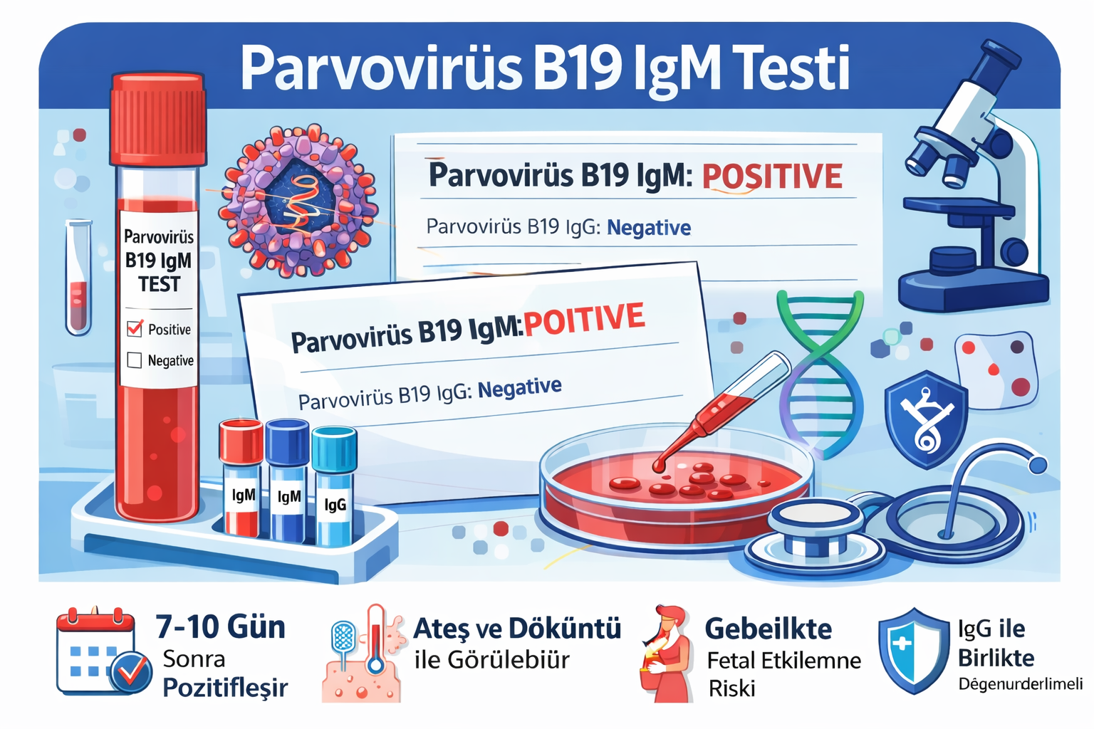 Parvovirüs B19 IgM Testi