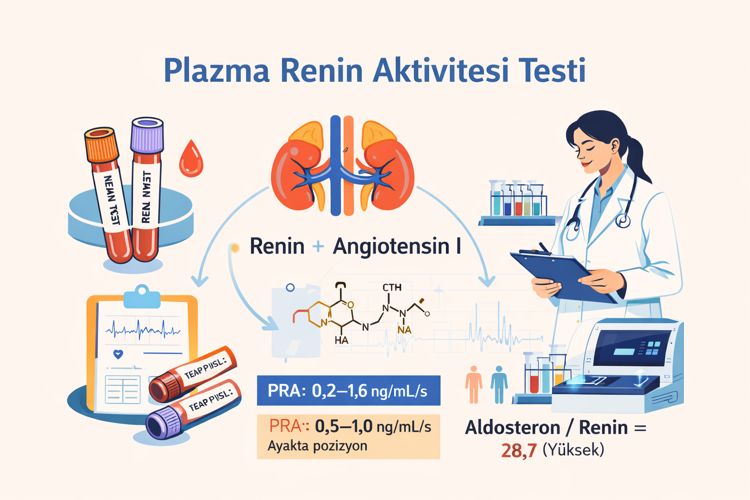 Plazma Renin Aktivitesi (Angiotensin I) Testi