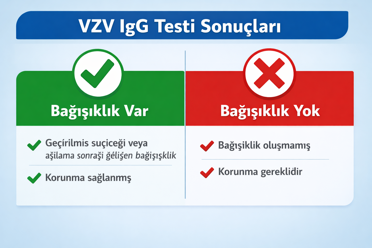 VZV (Varicella Zoster) IgG Testi