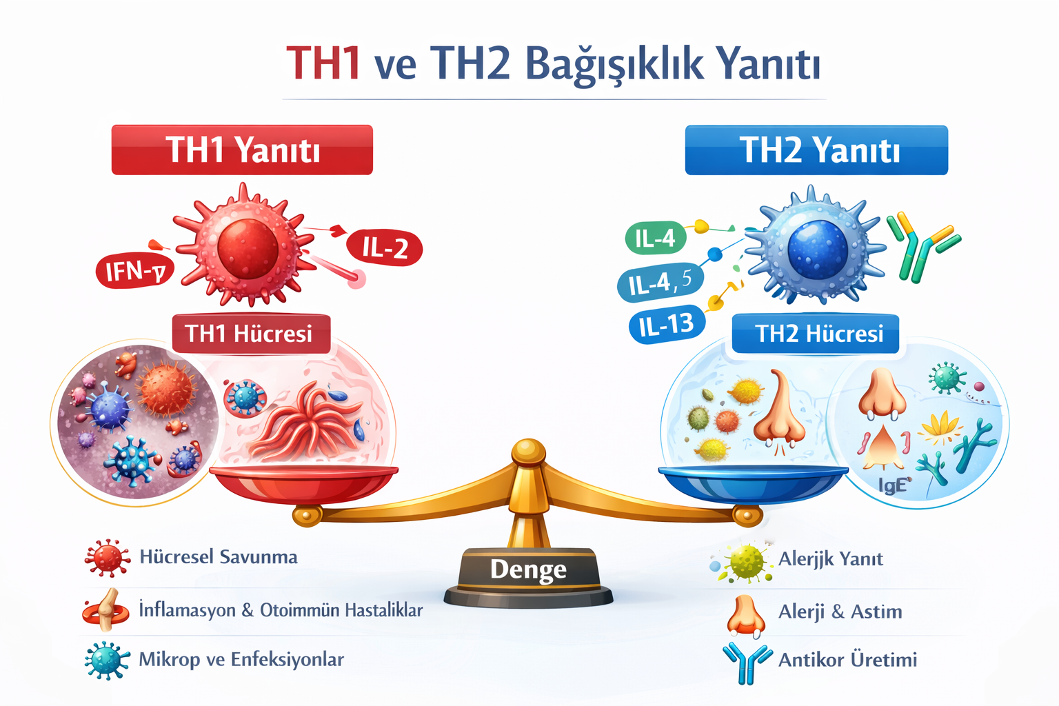 TH1/TH2 Sitokin Oranı Testi