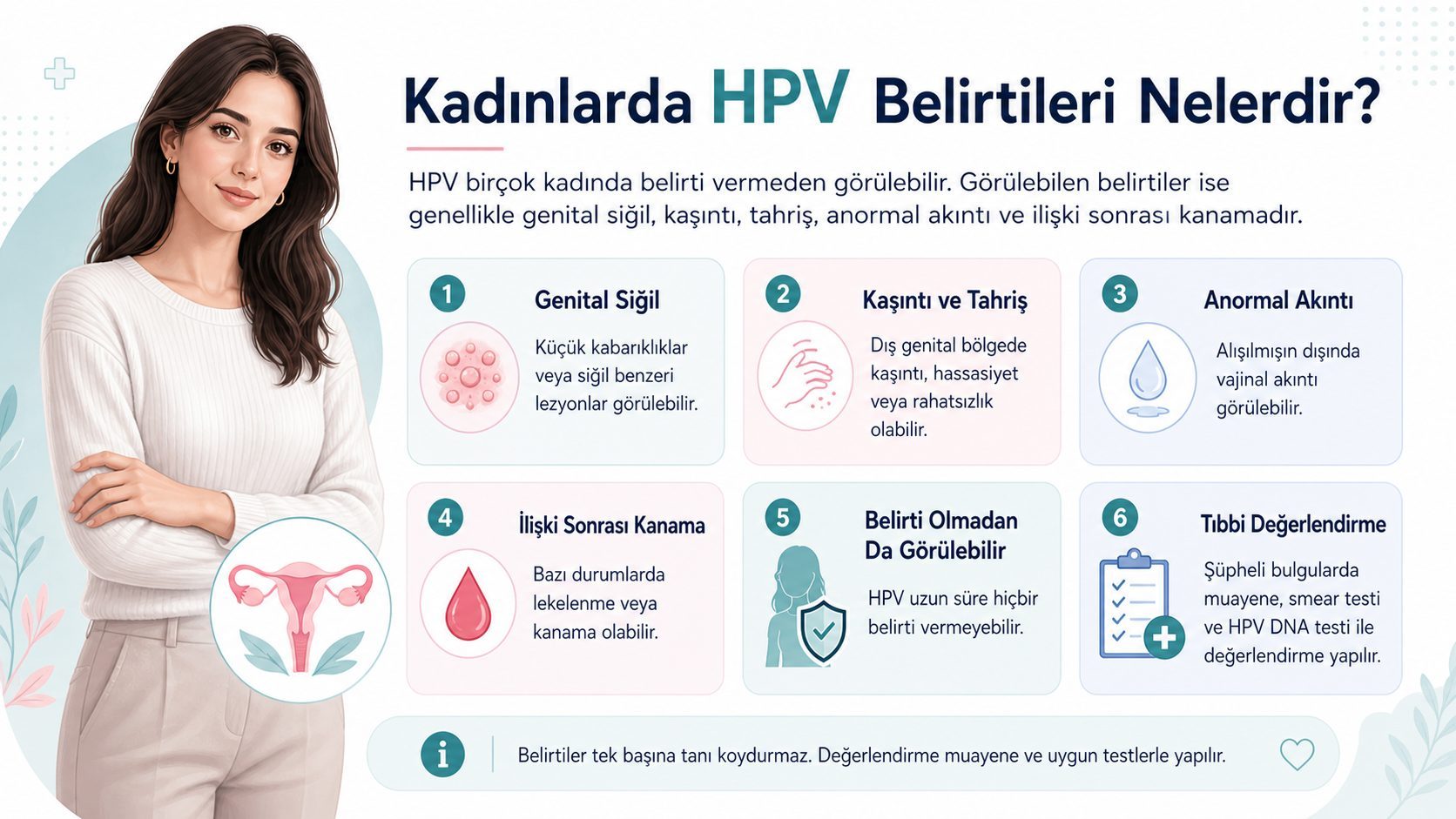 Kadınlarda HPV Belirtileri Nelerdir?